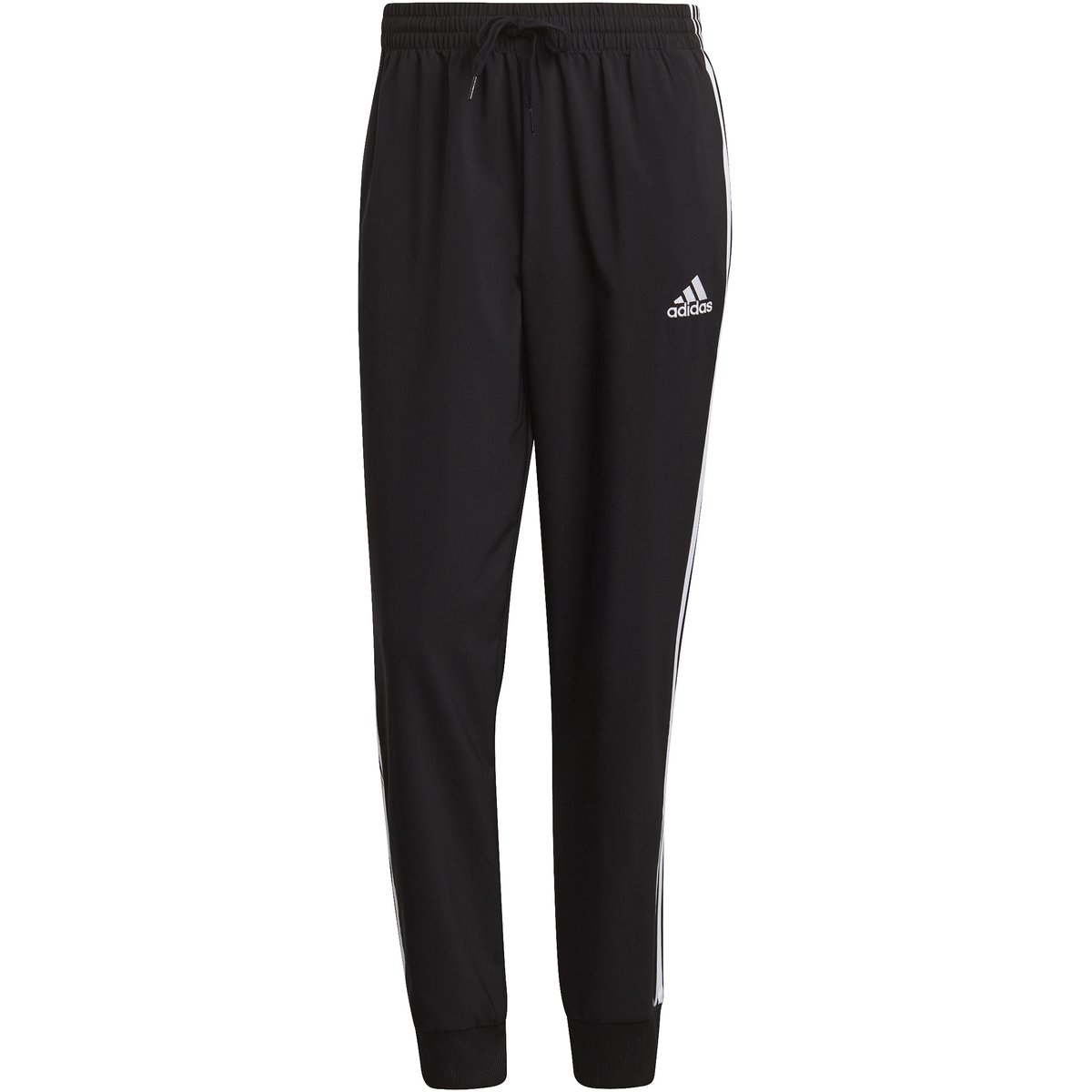 Adidas AEROREADY Essentials Tapered Cuff Woven 3-Streifen Hose – BLACK