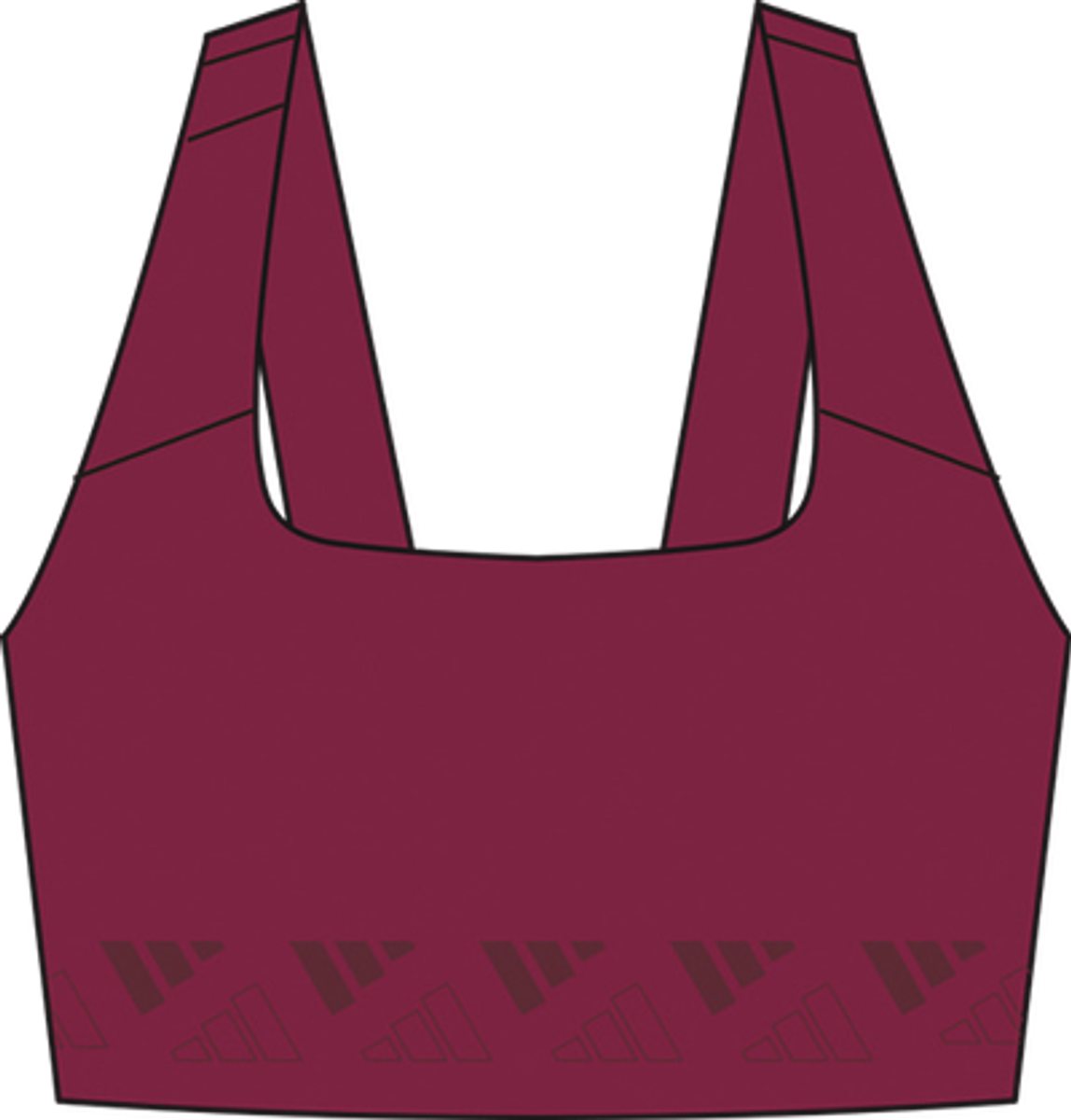Adidas TRN MS 3B Logo Sport-BH Damen – LEGBUR/ACIRED
