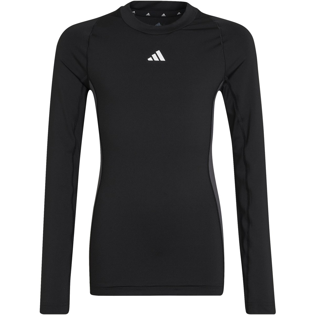Adidas Techfit Langarmshirt Kinder – BLACK/GRESIX