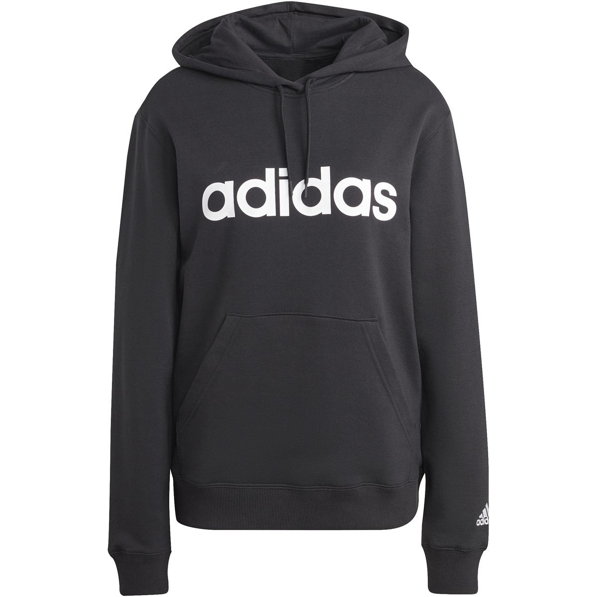 Adidas Kapuzensweat Essentials Linear – BLACK/WHITE