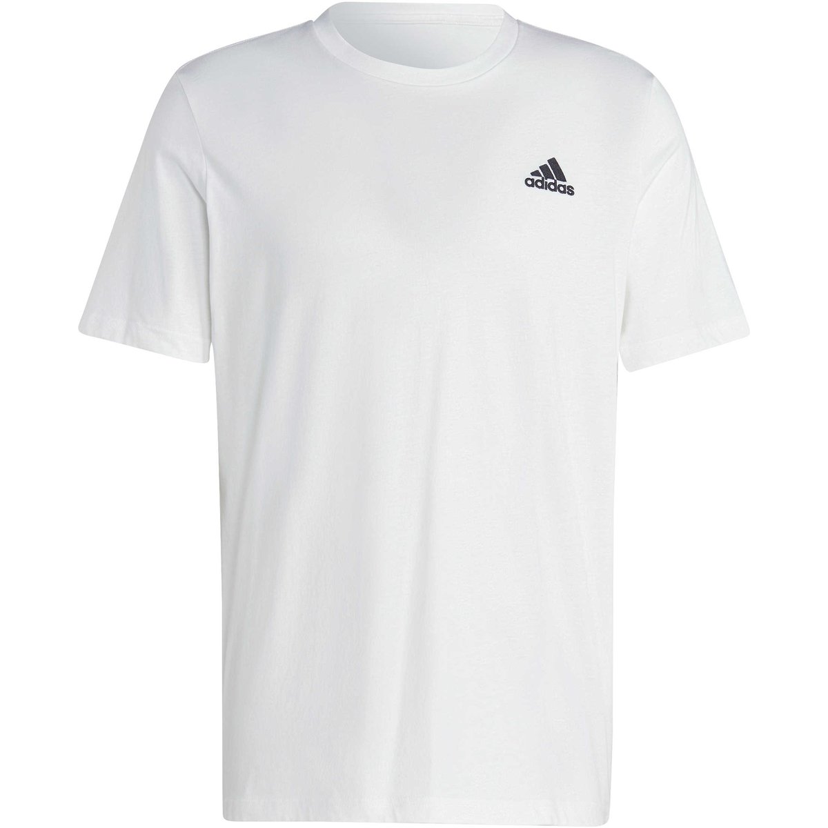 Adidas Shirt Essentials Single Jersey Embroidered Small Logo – WHITE
