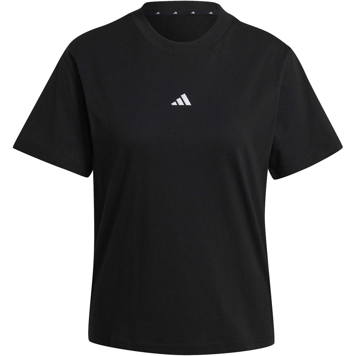 Adidas Shirt Essentials Small Logo Cotton – BLACK/WHITE