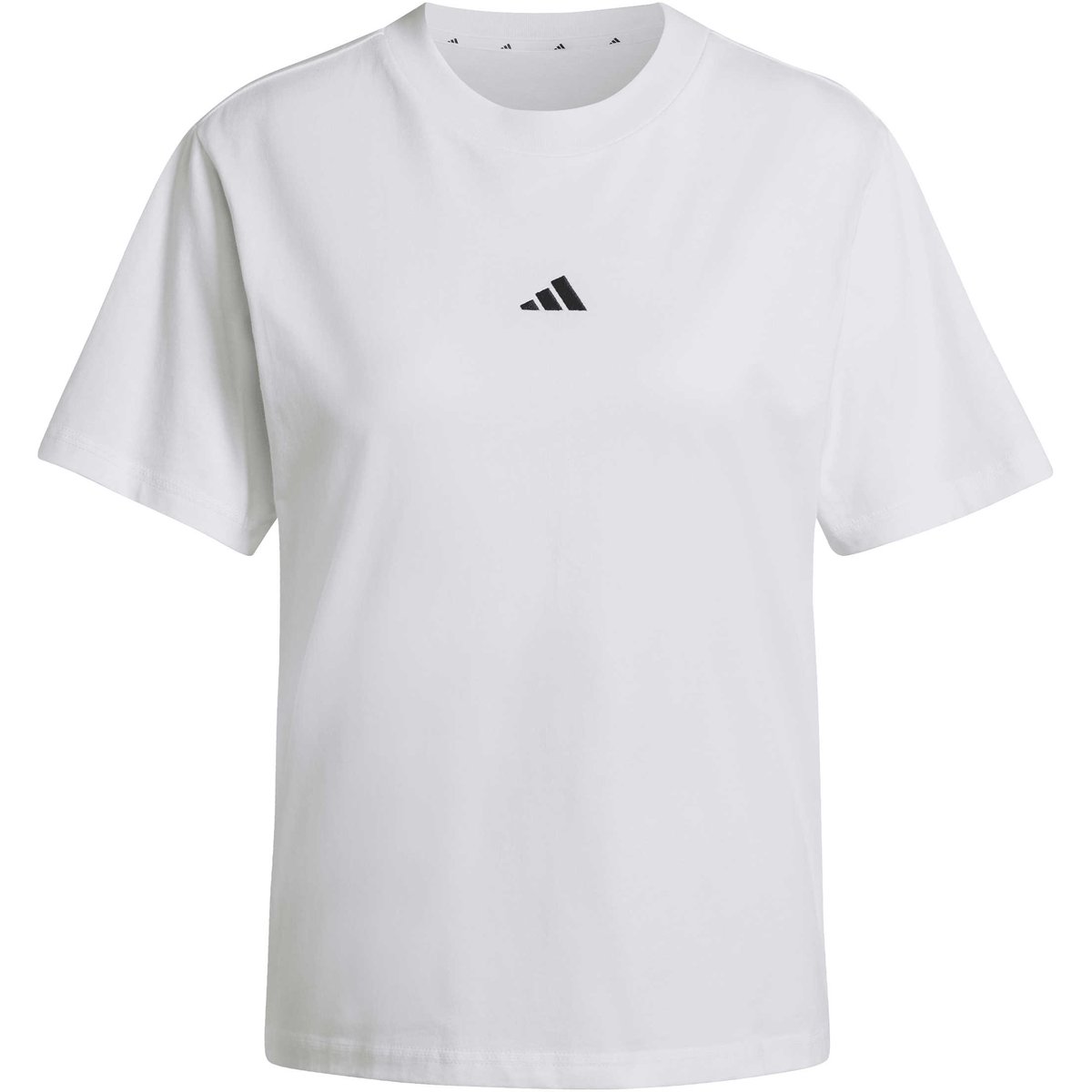 Adidas Shirt Essentials Small Logo Cotton – WHITE/BLACK