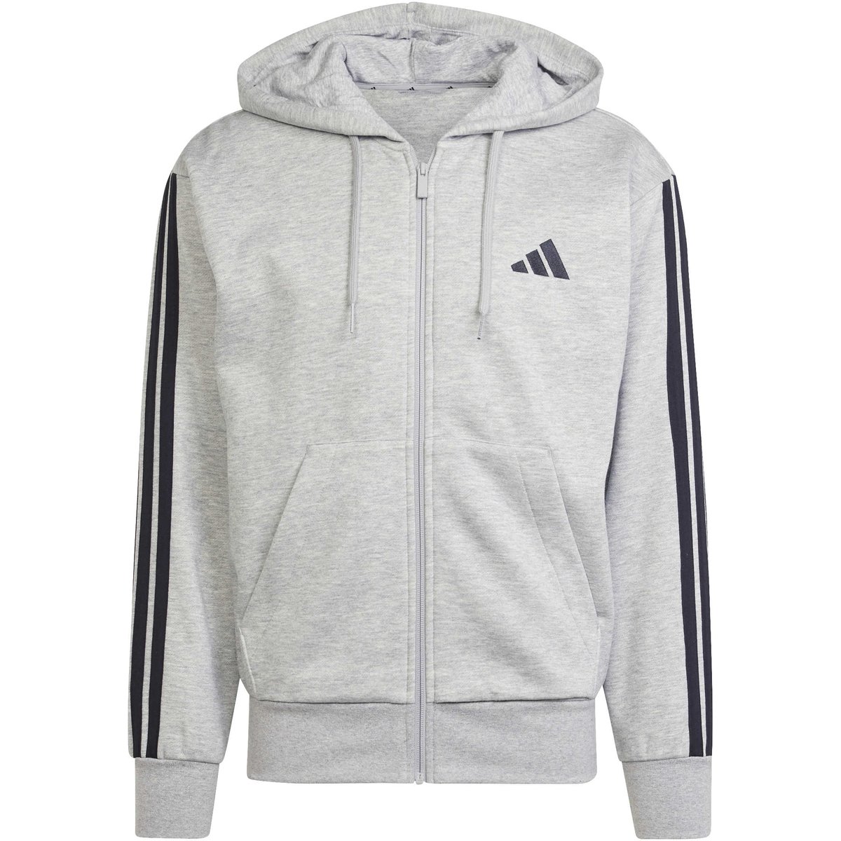 Adidas Kapuzensweat Essentials 3-Streifen – MGREYH/BLACK
