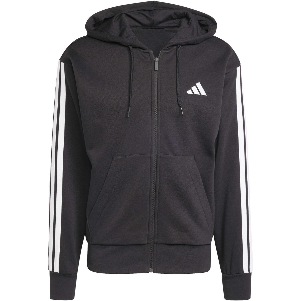 Adidas Kapuzensweat Essentials 3-Streifen – BLACK/WHITE
