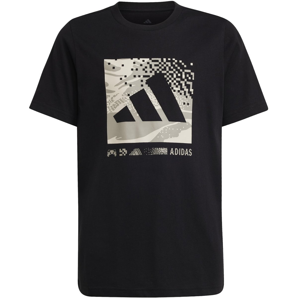 Adidas J CAMO LOGO TEE – BLACK