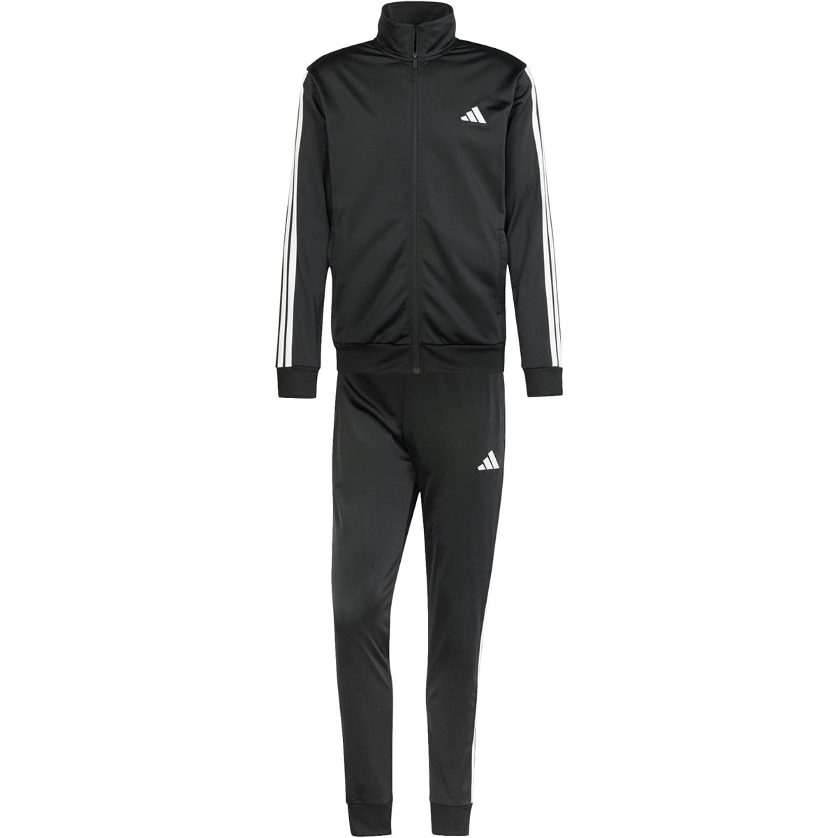 Adidas Sportanzug Sportswear Basic 3-Streifen Tricot (normal & lang) – BLACK