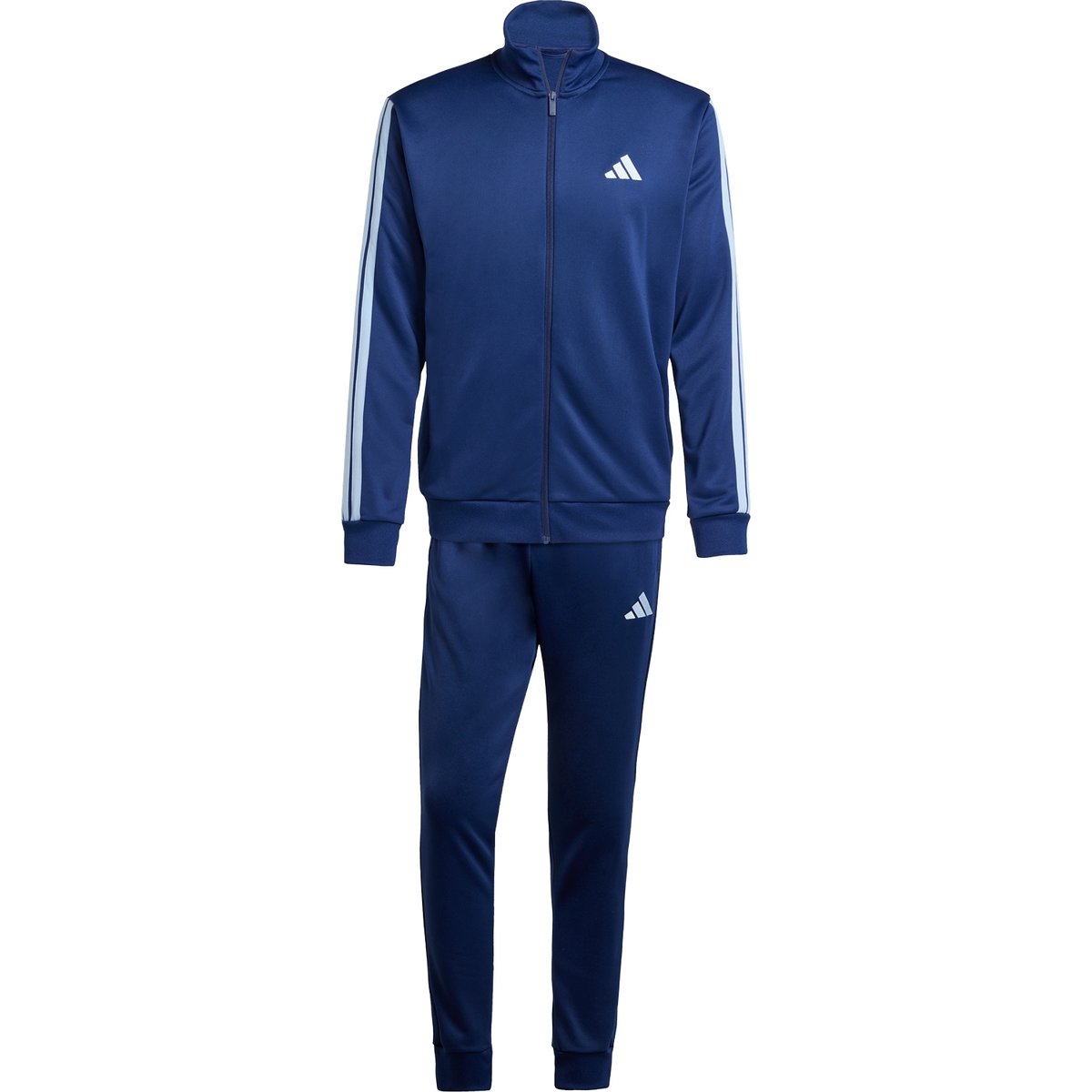 Adidas Sportanzug Sportswear Basic 3-Streifen French Terry – DKBLUE