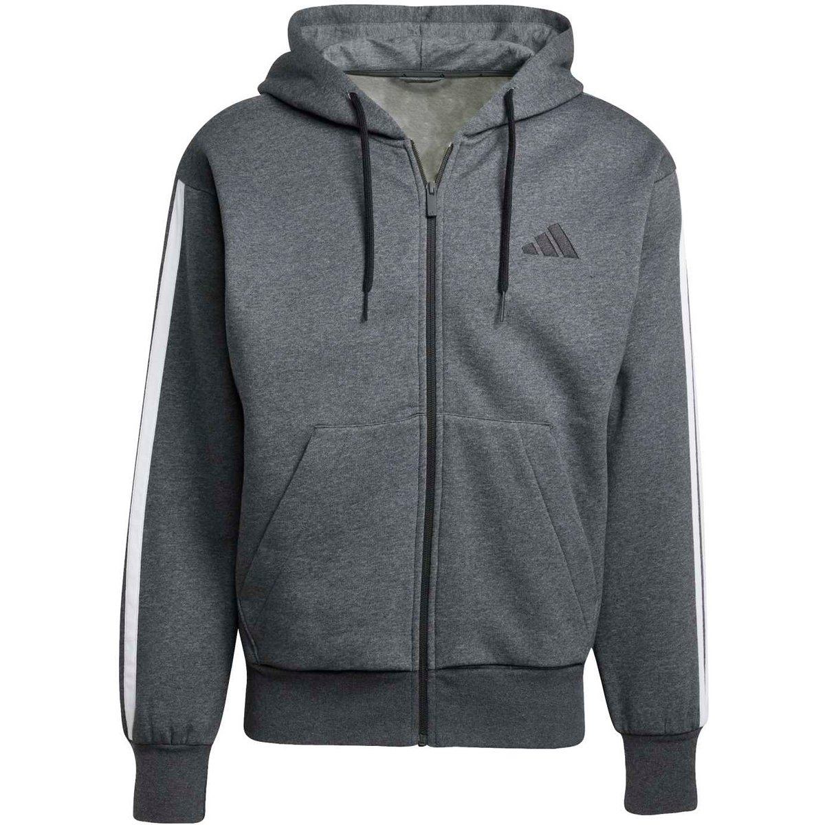 Adidas Kapuzensweat Essentials 3-Streifen – DGREYH/BLACK