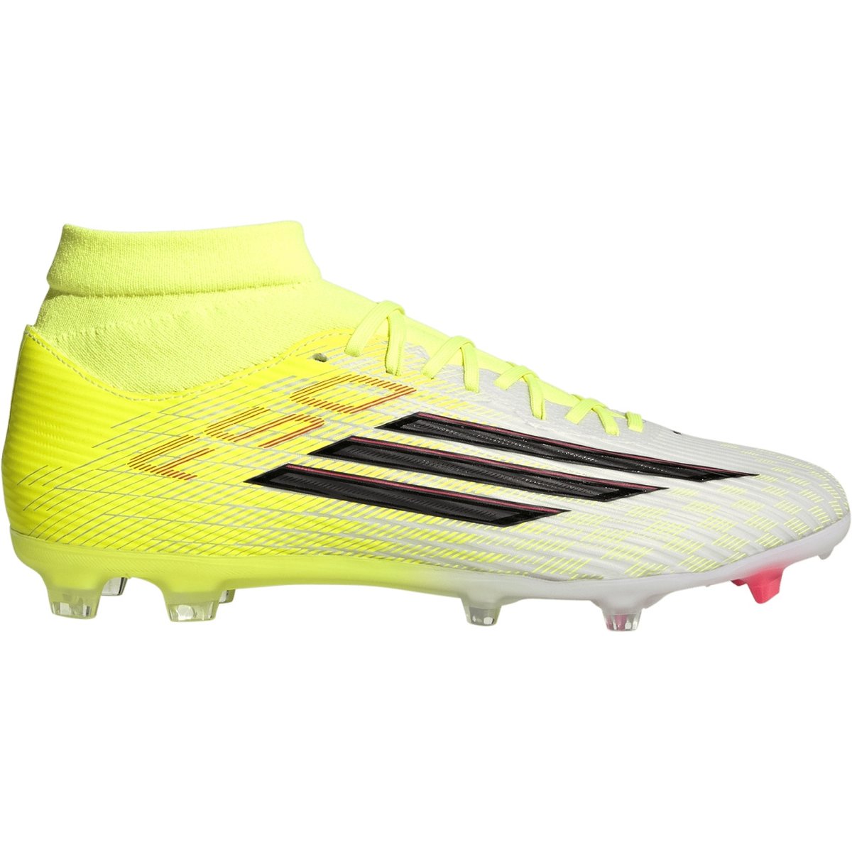 Adidas F50 League Mid FG/MG Fußballschuh – TESOYE/CBLACK/LUCRED