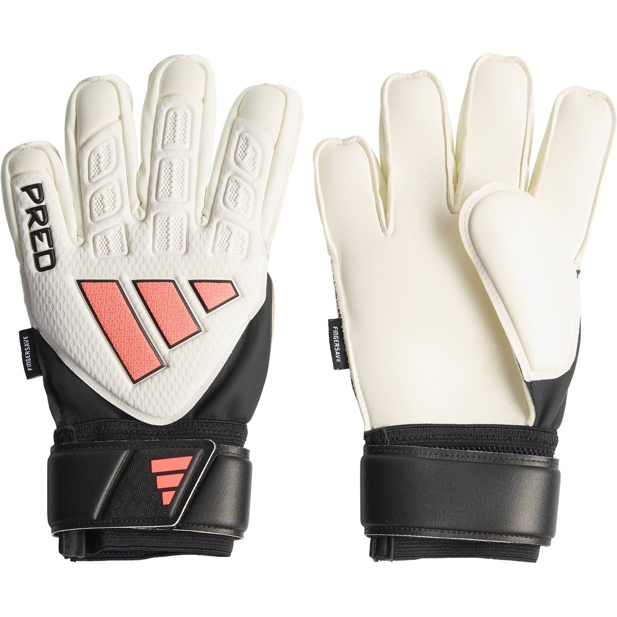 Adidas Handschuhe Predator Match Fingersave – WHITE/BLACK/SOLTUR