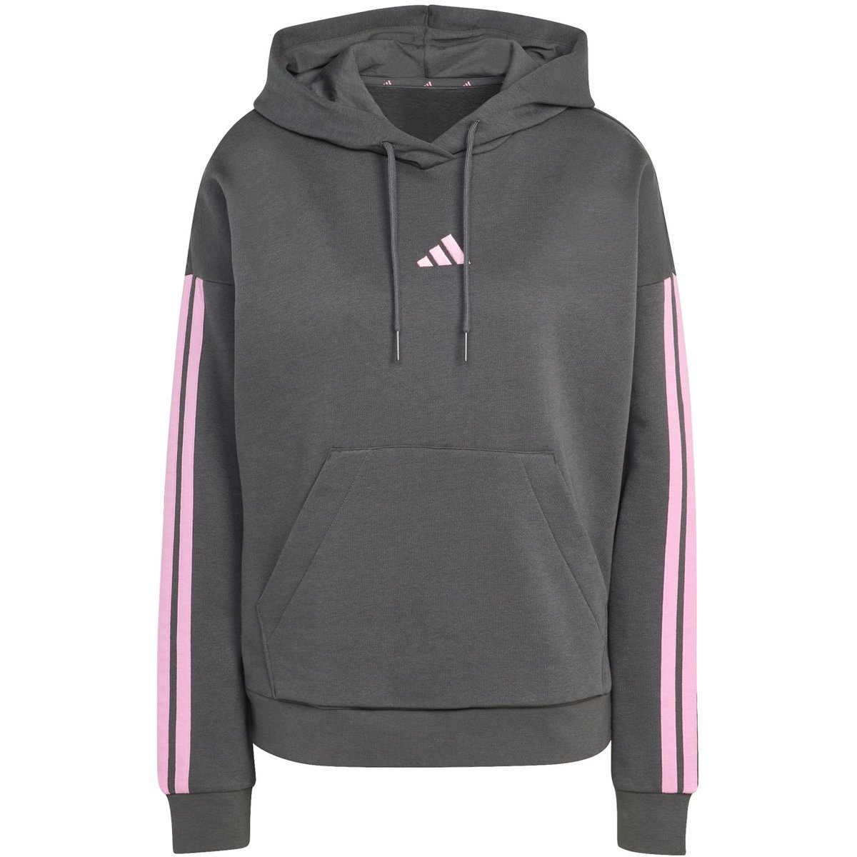 Adidas Kapuzensweat ESSENTIALS 3-STREIFEN FLEECE – GRESIX/STTRBL