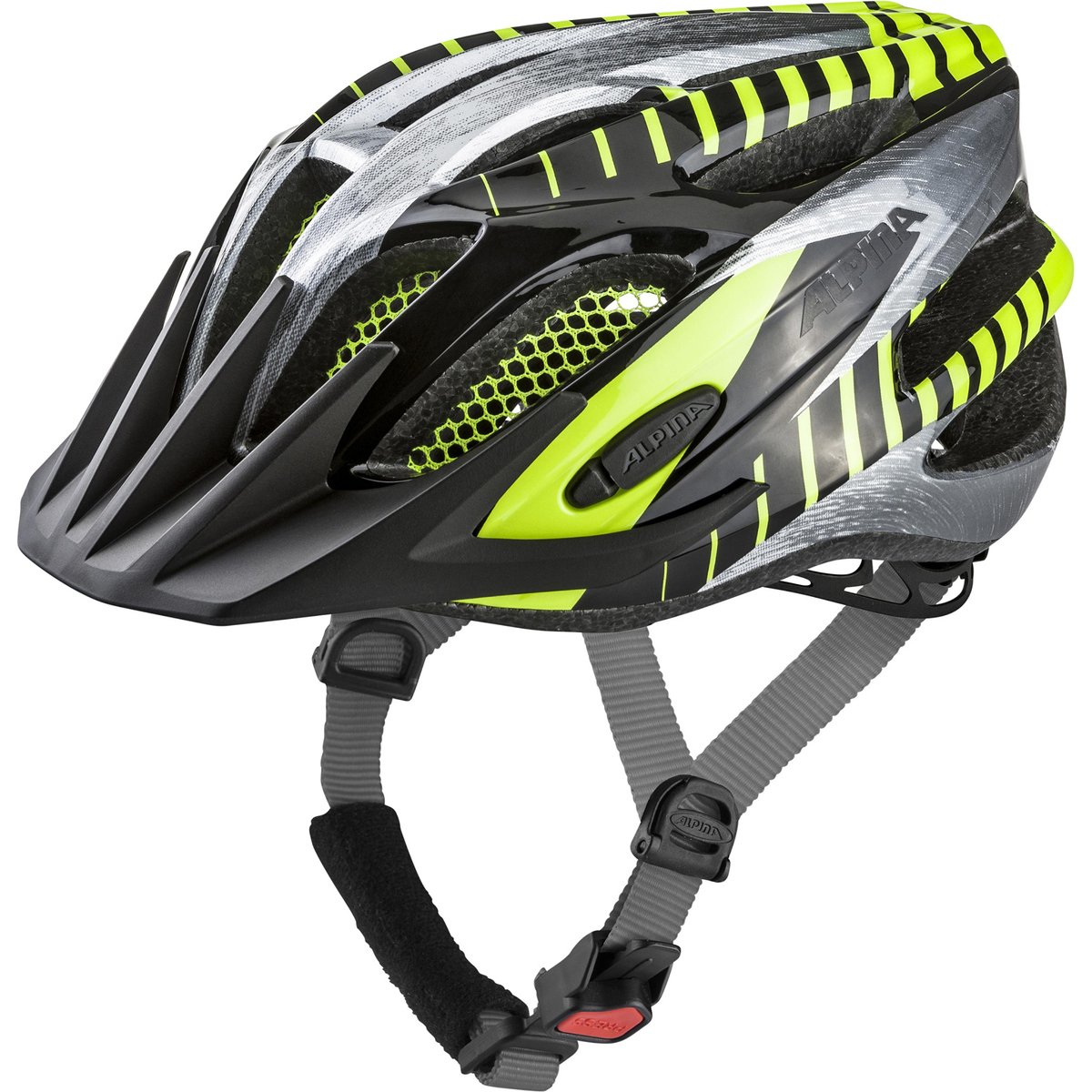 Alpina Kinderhelm FB Junior 2.0 – BLACK-STEELGREY-NEON G