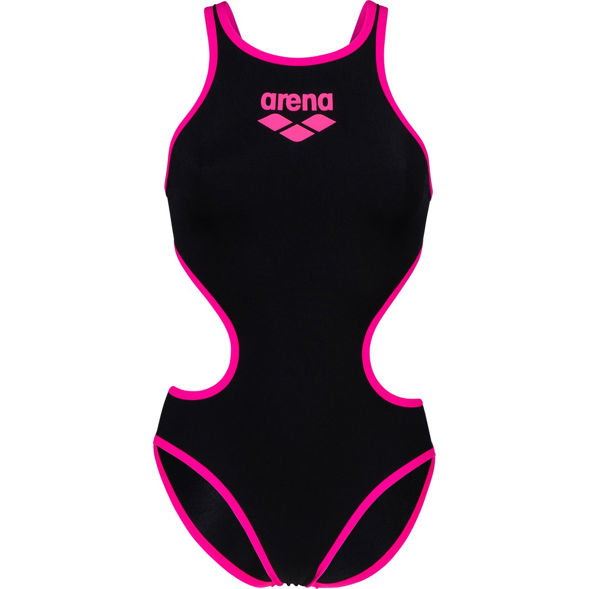Arena W ARENA ONE BIGLOGO ONE PIECE – BLACK-FLUO PINK