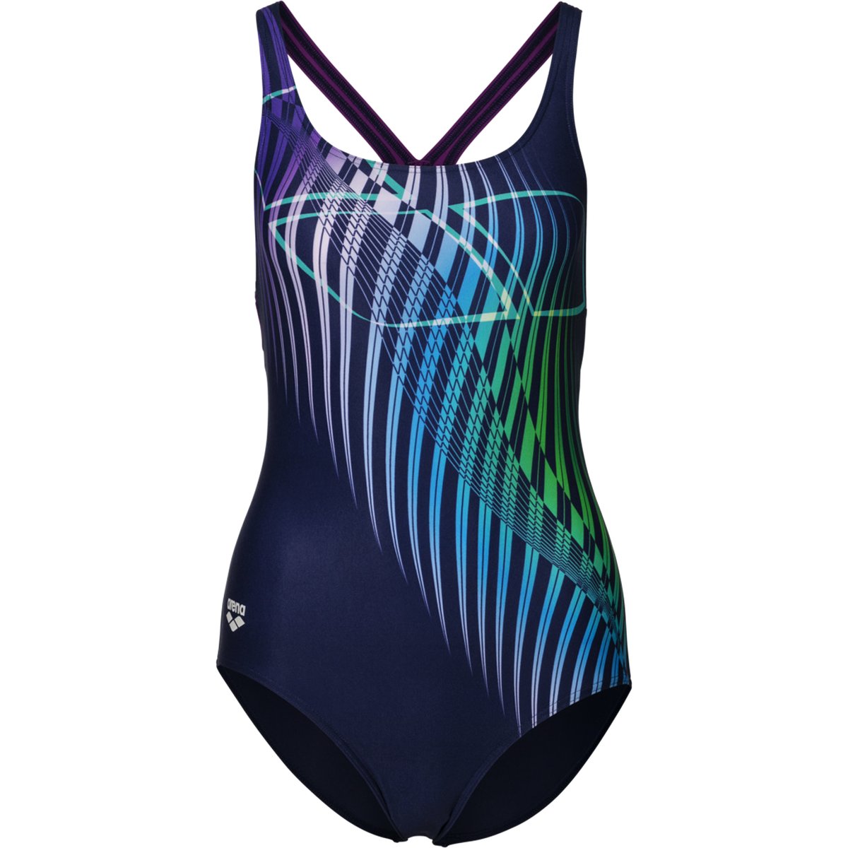 Arena W OPTICAL WAVES SWIM PRO BACK ONE P – NAVY-PROVENZA