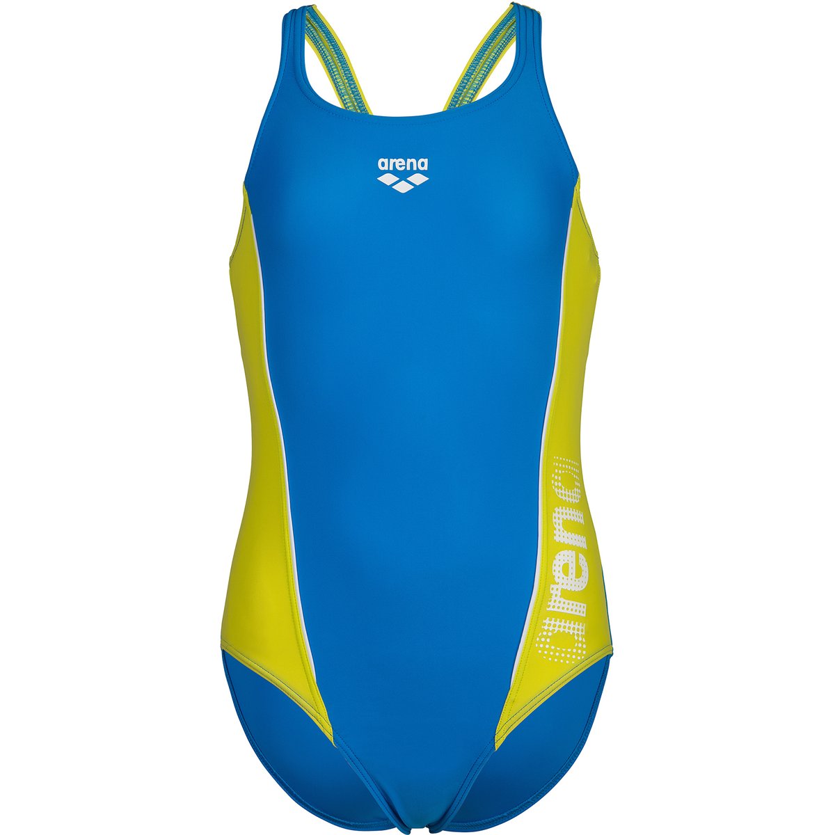 Arena G THRICE JR SWIM PRO BACK ONE – BLUE CHINA-SOFT GREEN-WHITE
