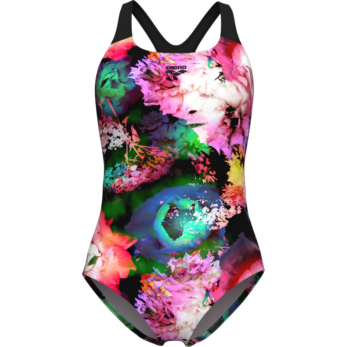 Arena WOMEN'S ARENA ROSELAND SWIMSUIT SWIM PRO BACK – BLACK MULTI