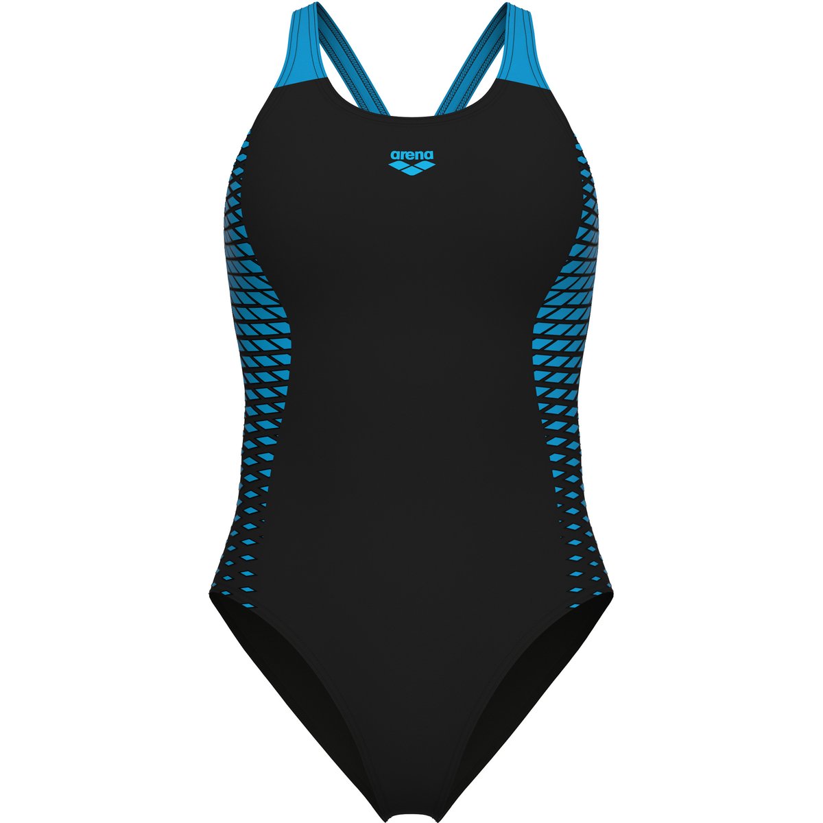 Arena WOMEN'S ARENA OPENINGS SWIMSUI – BLACK-TURQUOISE