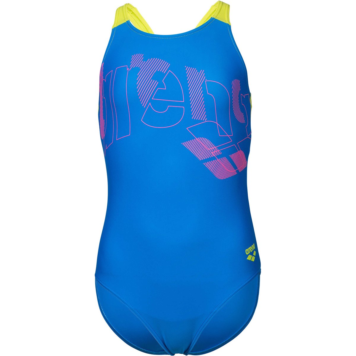 Arena GIRL'S ARENA TALES SWIMSUIT V – BLUE CHINA-ARTIC LIME