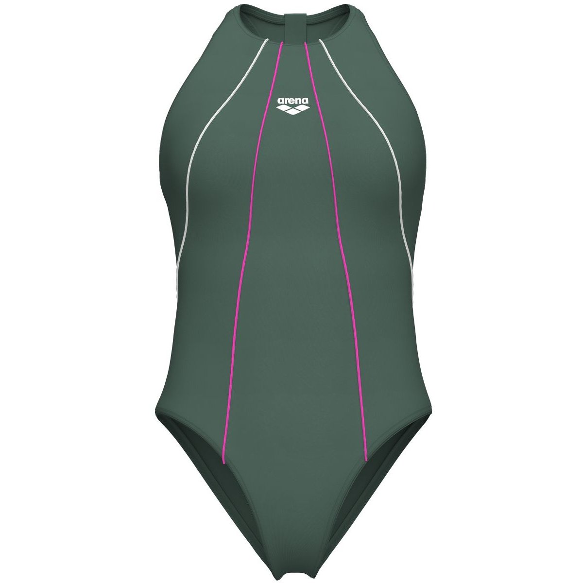 Arena W ARENA MERYDIAN SWIMSUIT ONE PIECE – SAGE-WHITE-SHOCKING PINK