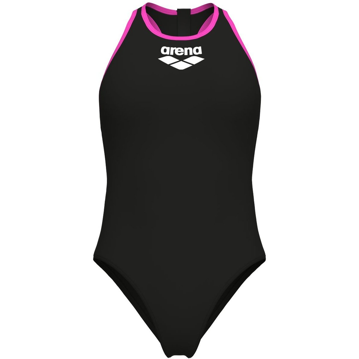 Arena W ARENA Y-LINE SWIMSUIT SOLID L – BLACK-SHOCKING PINK