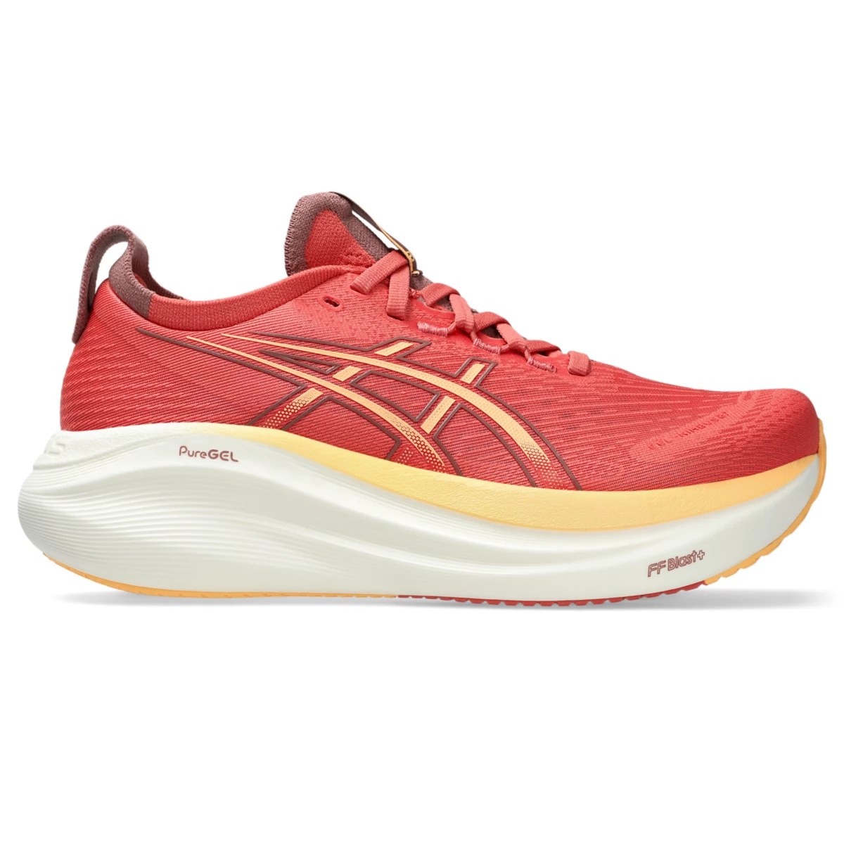 Asics GEL-NIMBUS 27 – DARK PINK CLAY/ORANGE GLOW