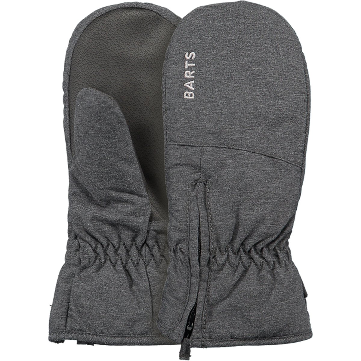 Barts Zipper Mitts – dark heather