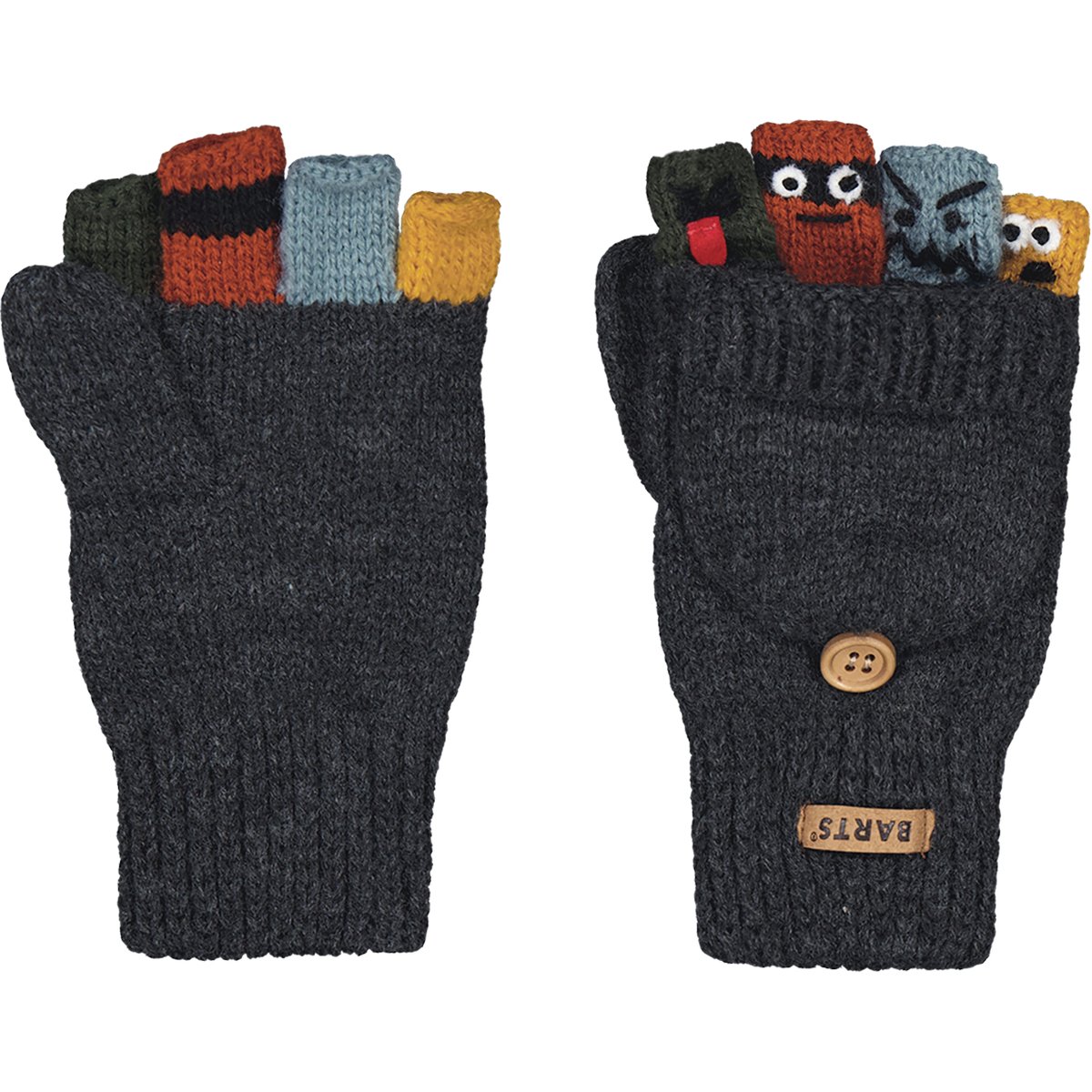Barts Puppeteer Bumgloves – dark heather