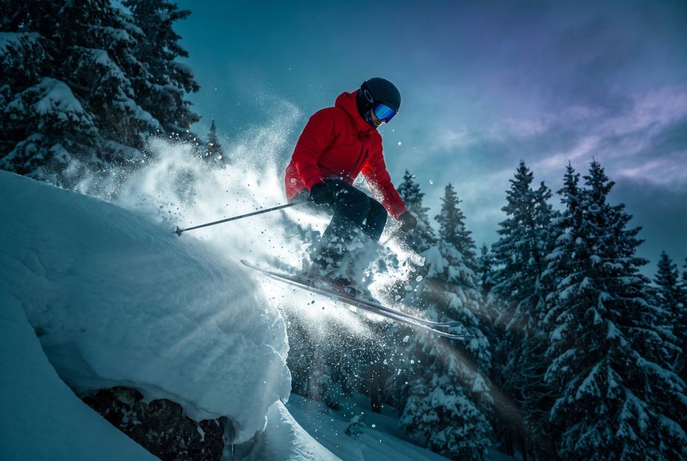 Wintersport bei Intersport Stähle – Bild mit KI gestaltet