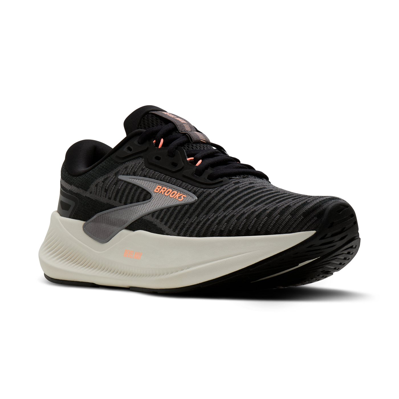 Brooks Revel Max – Black/Blackened Pearl/Coral