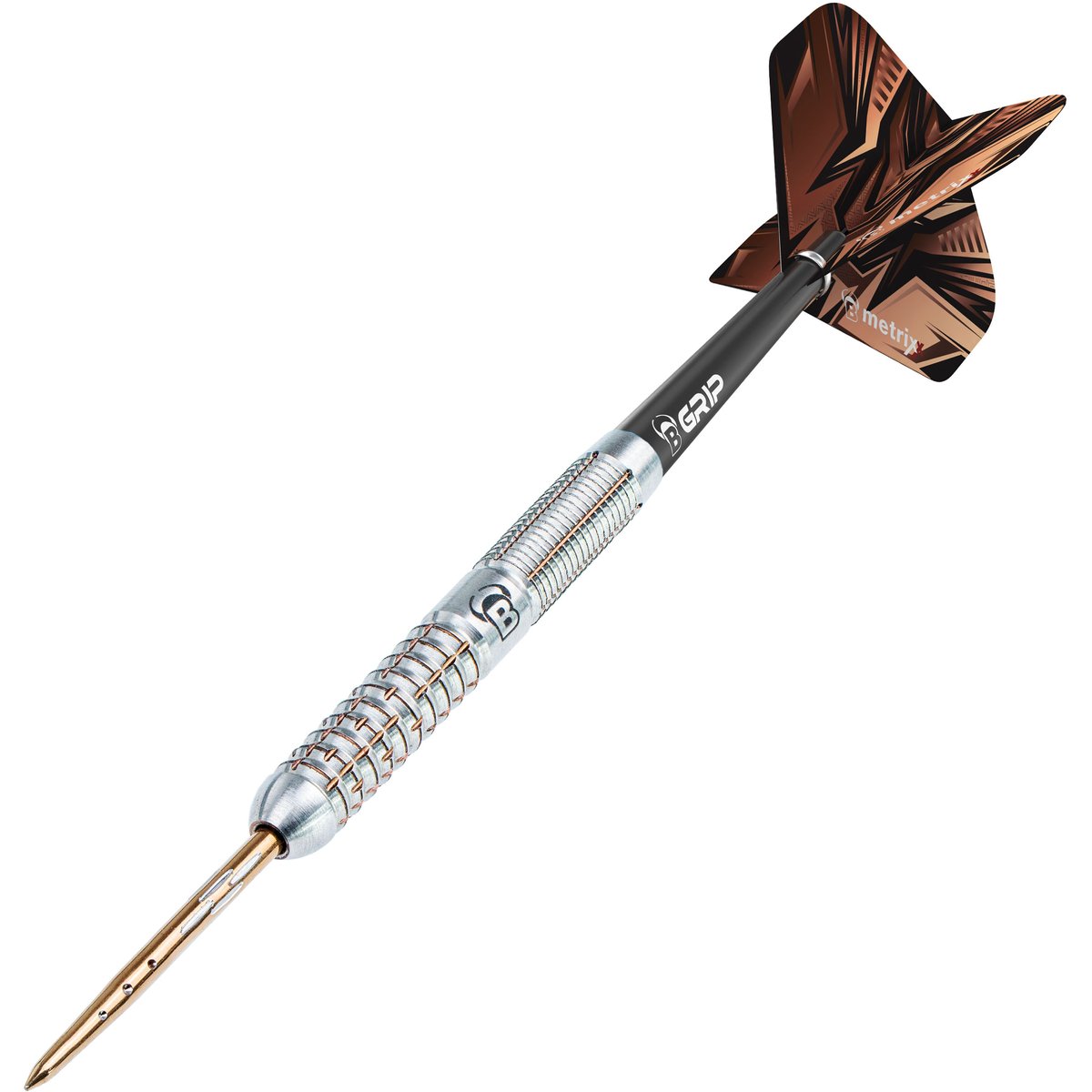 BULL'S Adon Steel Dart – FARBIG SILBER