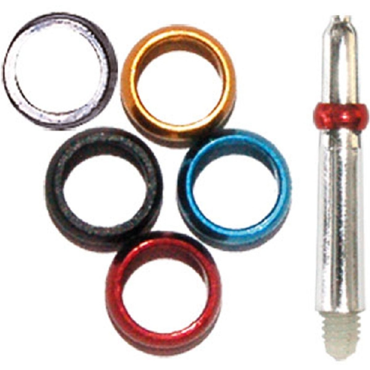 BULL'S Shaft Aluminiumring – DUNKELROT