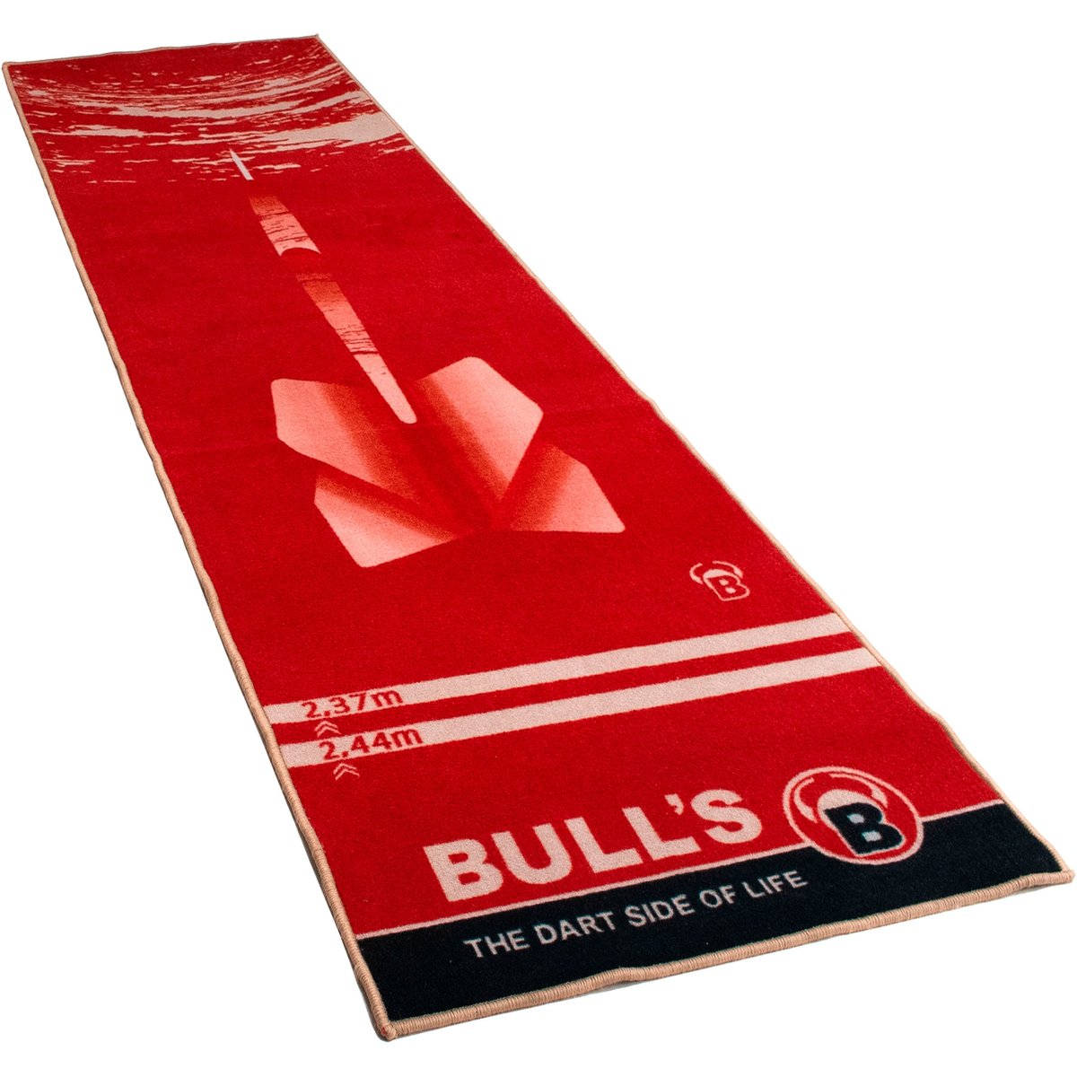 BULL'S Carpet-Mat 180 red – Dunkelrot