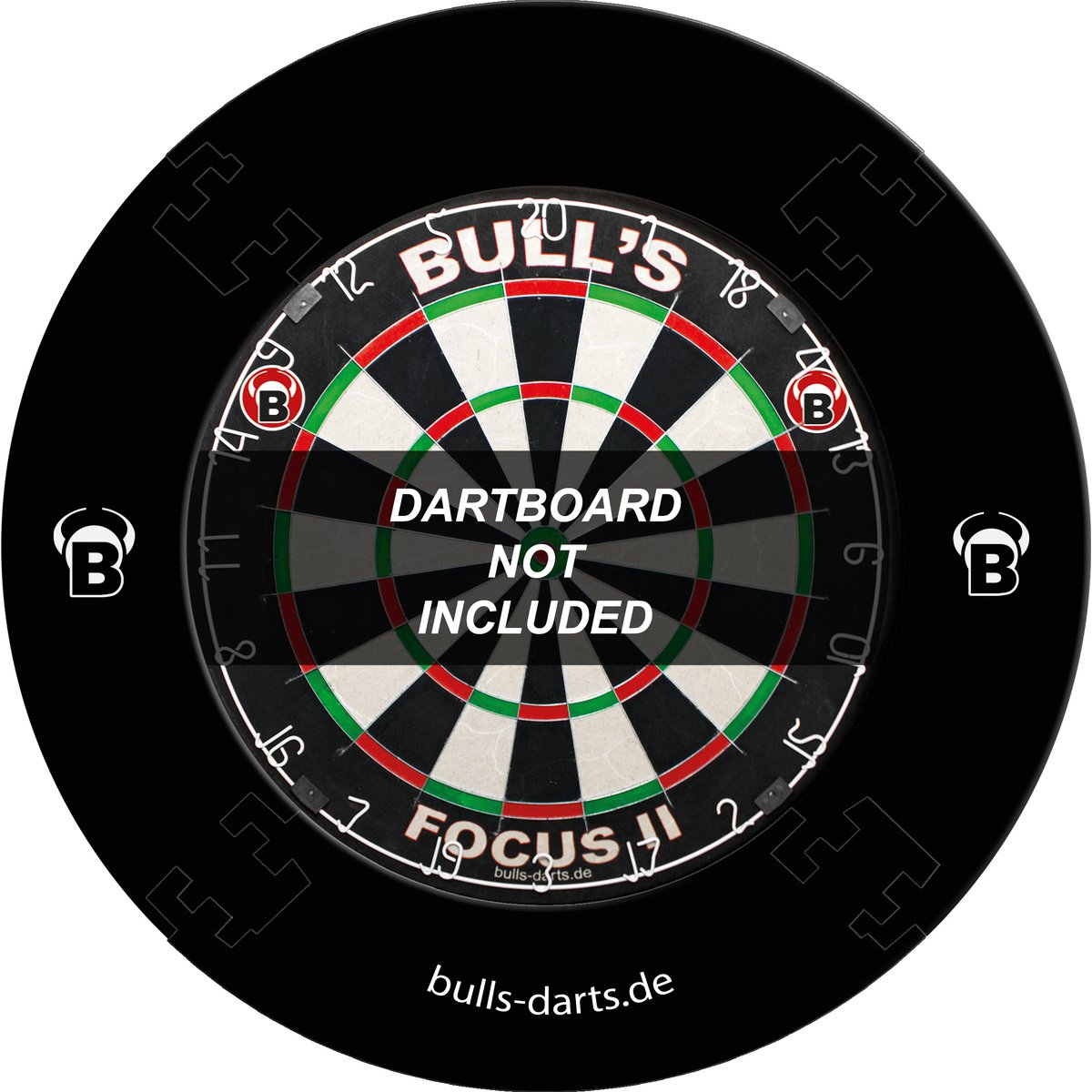 BULL'S Quarterback EVA Dart Board Surround – SCHWARZ