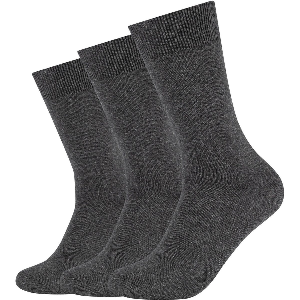 Camano Unisex comfort BCI cotton Socks 3p – anthracite