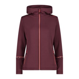 CMP WOMAN JACKET FIX HOOD – BURGUNDY