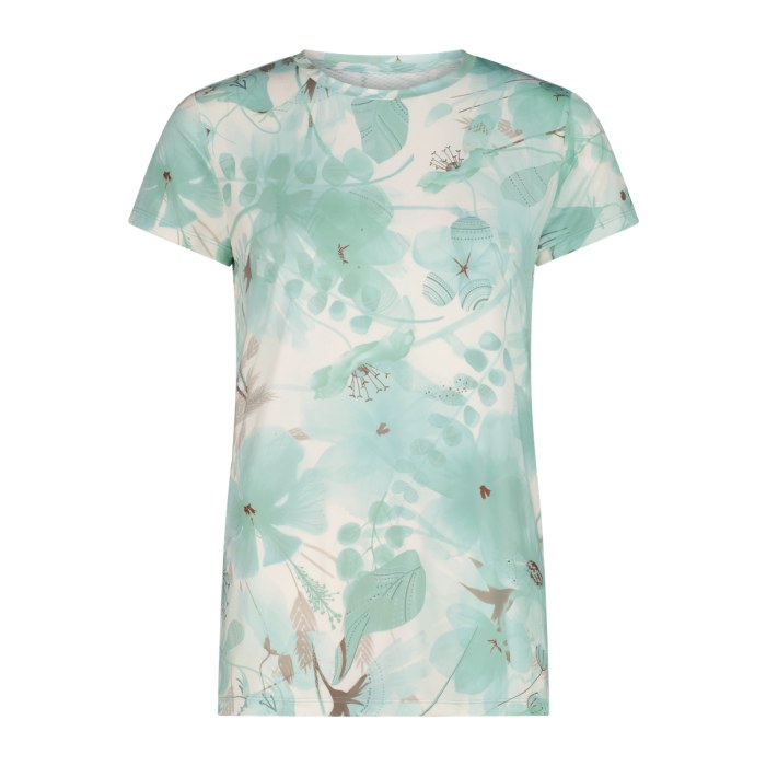 CMP WOMAN T-SHIRT – LAGOON-OFF WHITE