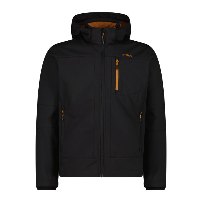 CMP MAN JACKET ZIP HOOD – NERO-CARAMEL