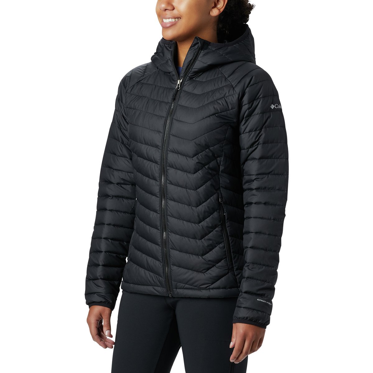 Columbia Powder Lite Hooded Jacket – Black