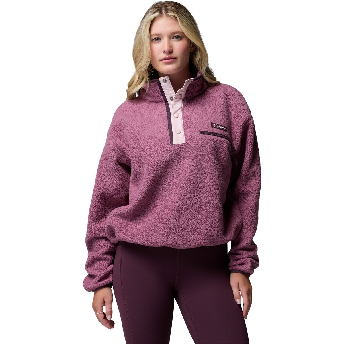 Columbia Helvetia™ II Cropped Half Snap Fleece – ANTIQUE MAUVE, MINERA