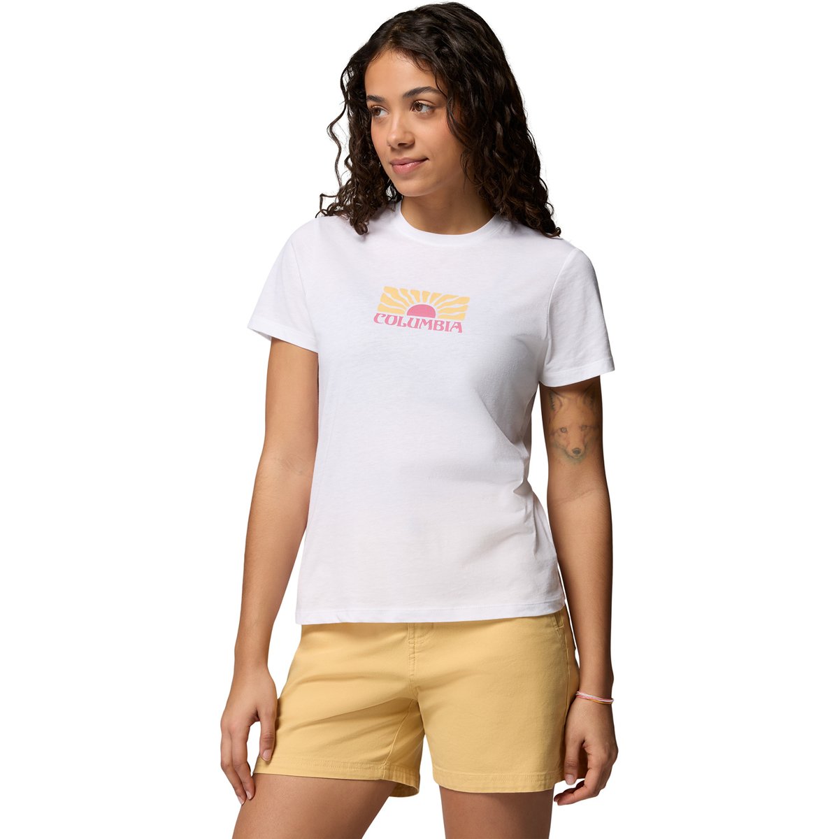 Columbia Ruby Springs Graphic Fitted SS – White, Brandrise