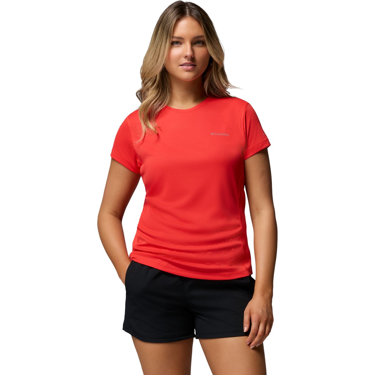 Columbia Zero Rules Light SS Crew – POPPY RED