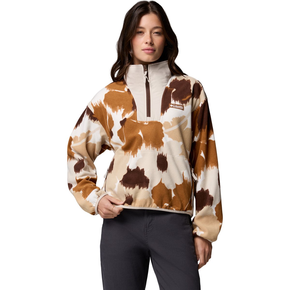 Columbia Sequoia Grove II Printed Half Zip – CAMEL BROWN IKATBLOOM