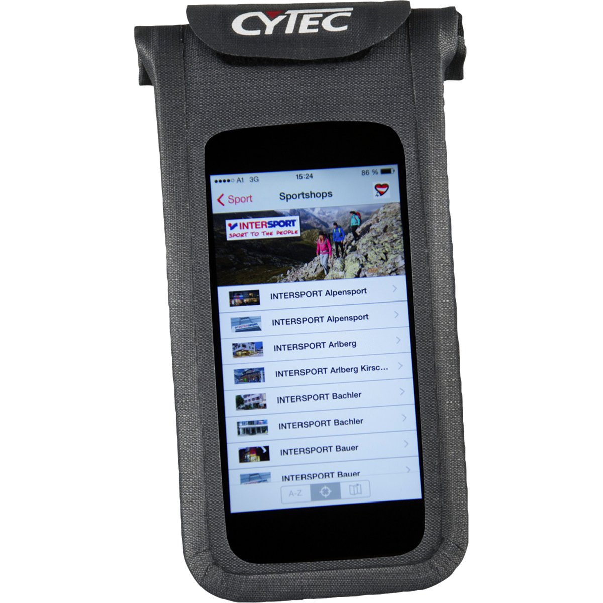 Cytec Fahrrad-Tasche Smartphone Bag wasserdich – GRAU