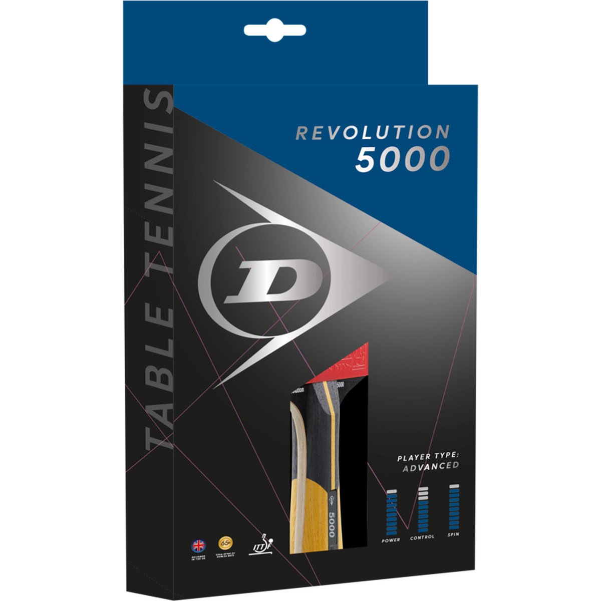 Dunlop REVOLUTION 5000 – BLACK/RED/BLUE