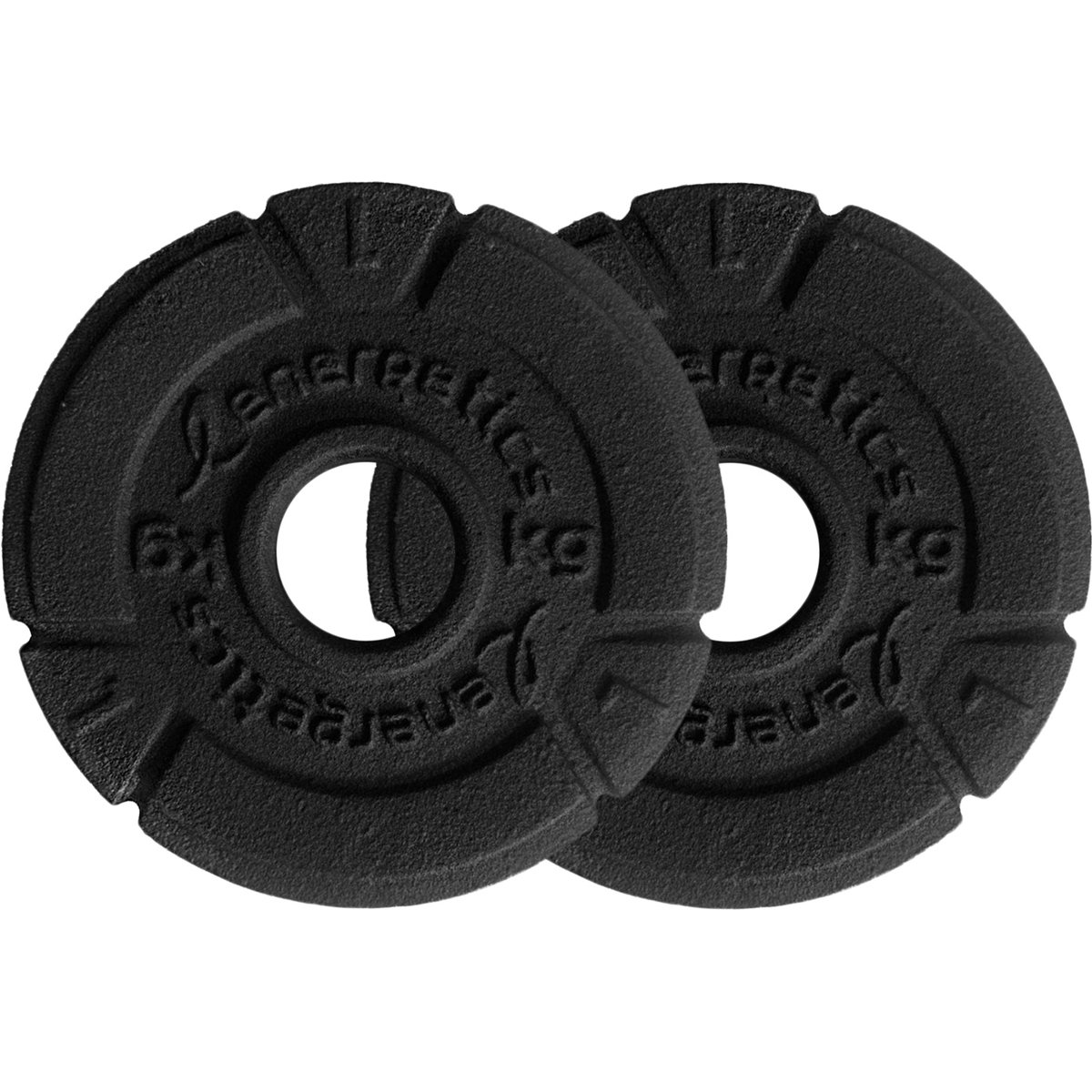 Energetics Hantelscheibe Cast Iron Disc Pair 30 mm – SCHWARZ