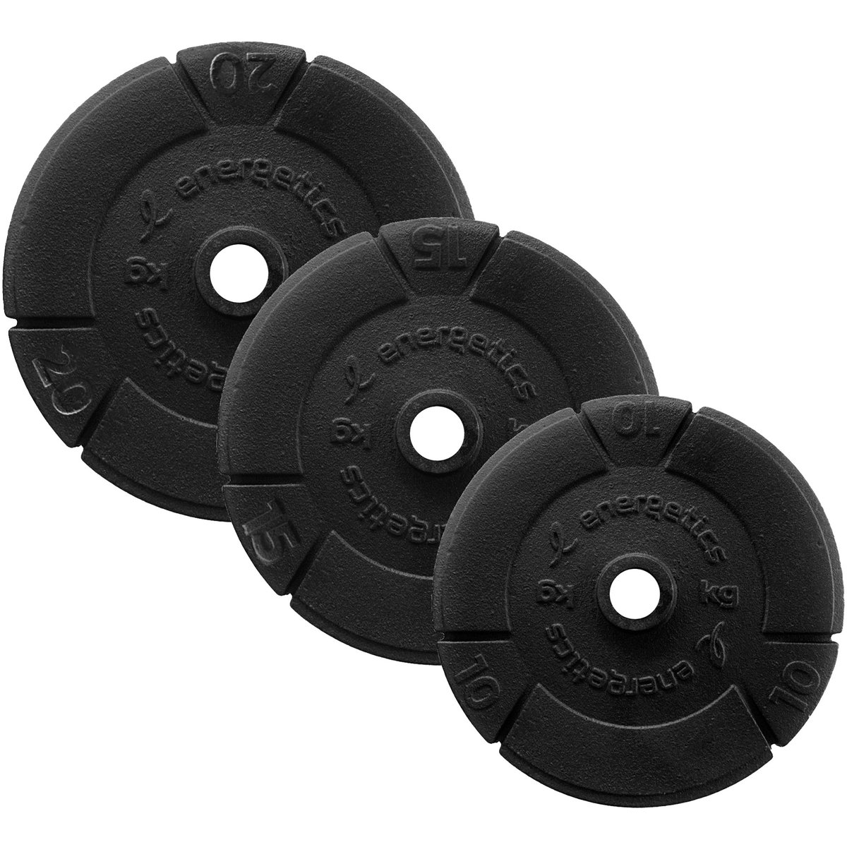 Energetics Hantelscheibe Cast Iron Disc Pce 30 mm – SCHWARZ