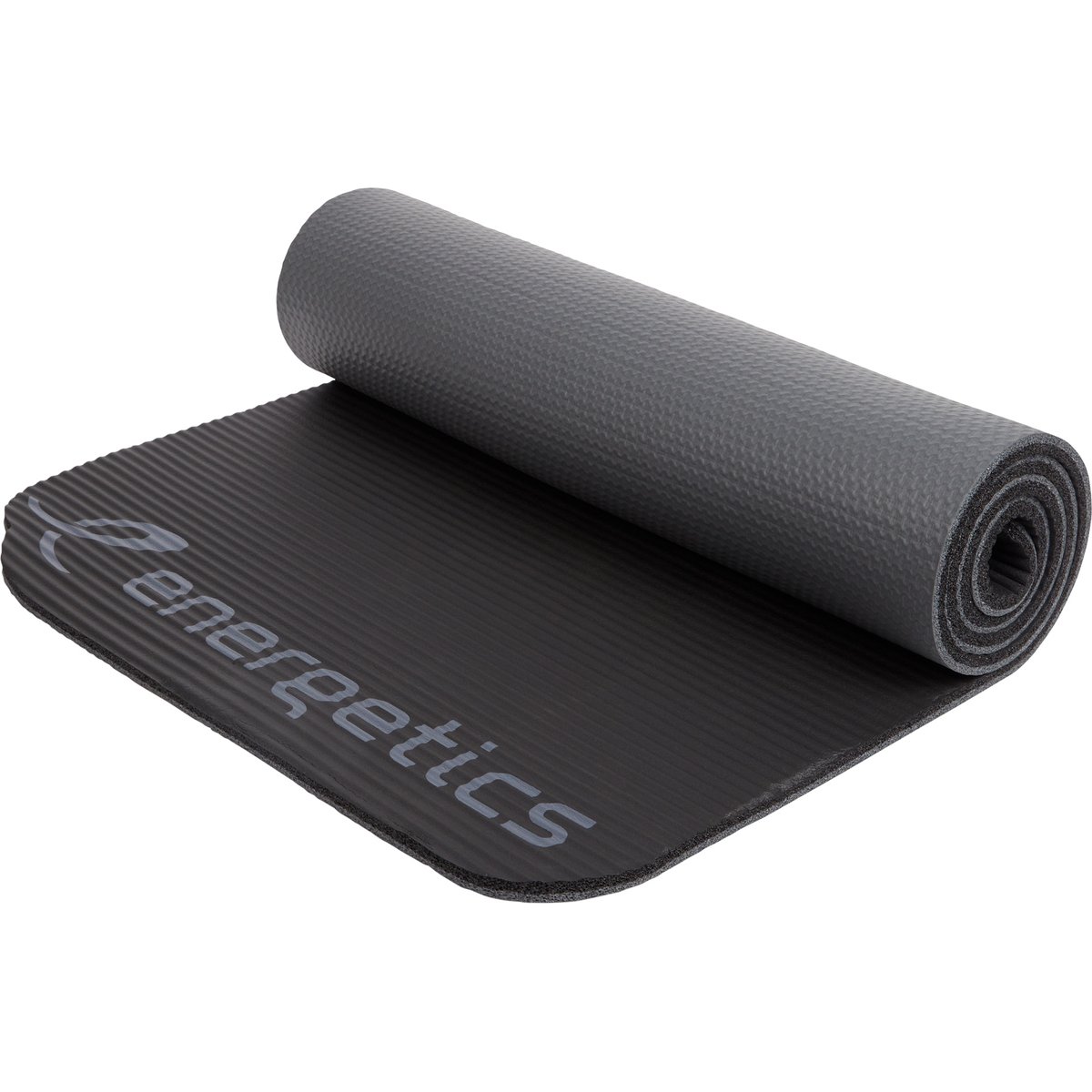 Energetics Fitnessmatte / Gymnastikmatte NBR Professional – BLACK/GREY DARK