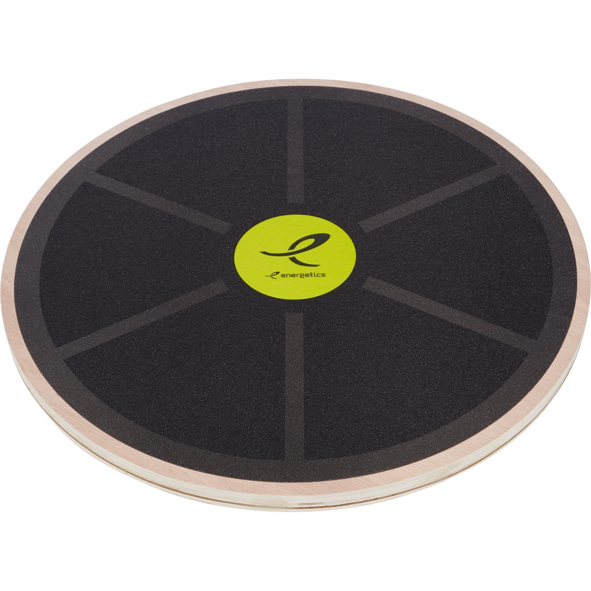 Energetics Trainings-Gerät Wooden Balance Board 1.0 – BLACK/GREY/YELLOW