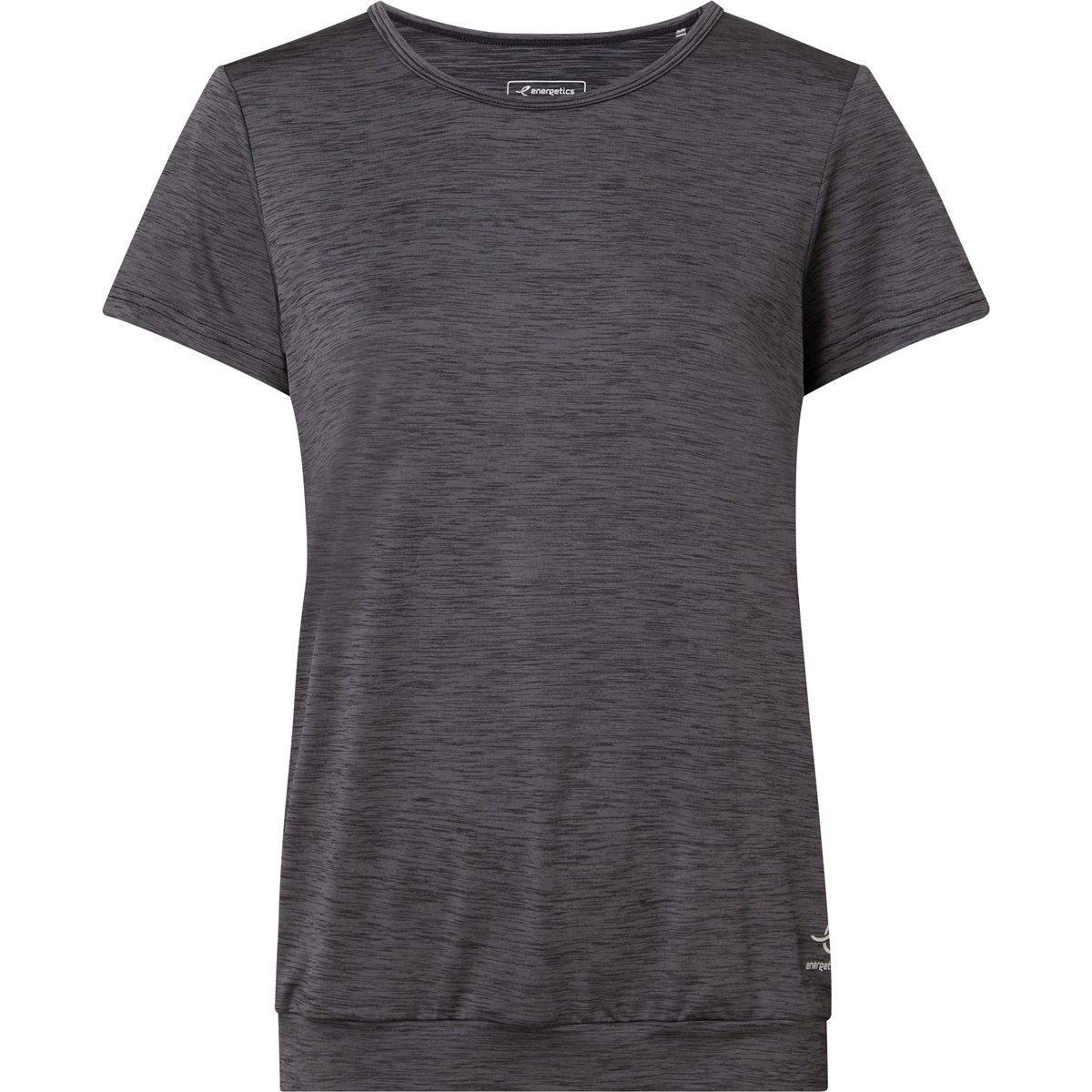 Energetics Da.-T-Shirt Jewel SS W – MELANGE/BLACK/ANTHRA